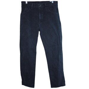 Rustler Size 32x30 Black Straight Leg Cotton Denim Jeans
